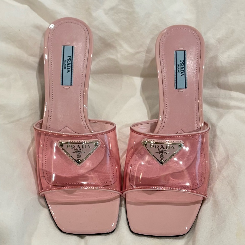 Prada Pink kitten Heels